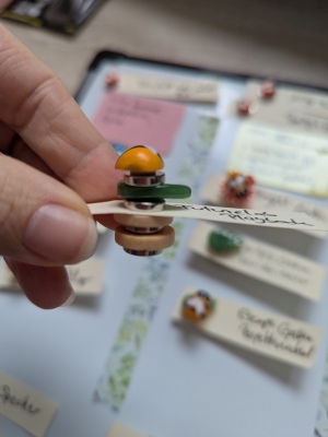 Projektgarten Board mit Pflanzen, Beeten und Kompost-Bereich